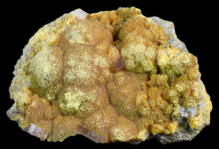 Orpiment With Barite Crystals - Peru #63786
